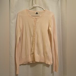 GAP Womens Pastel Pink Button Up Knit Cardigan